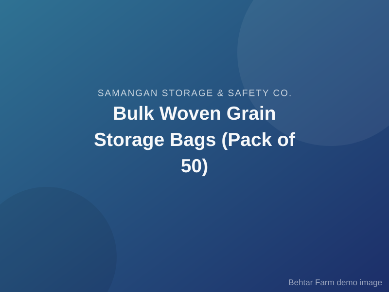 Bulk Woven Grain Storage Bags (Pack of 50)