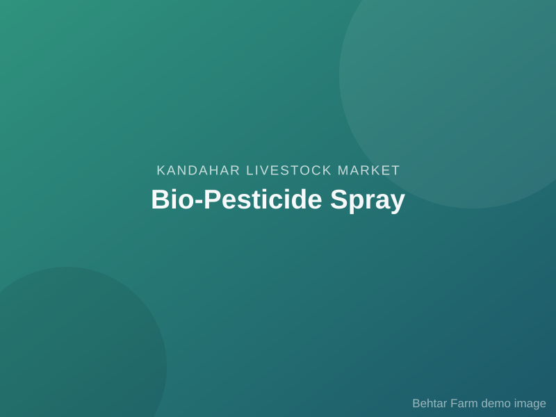 Bio-Pesticide Spray